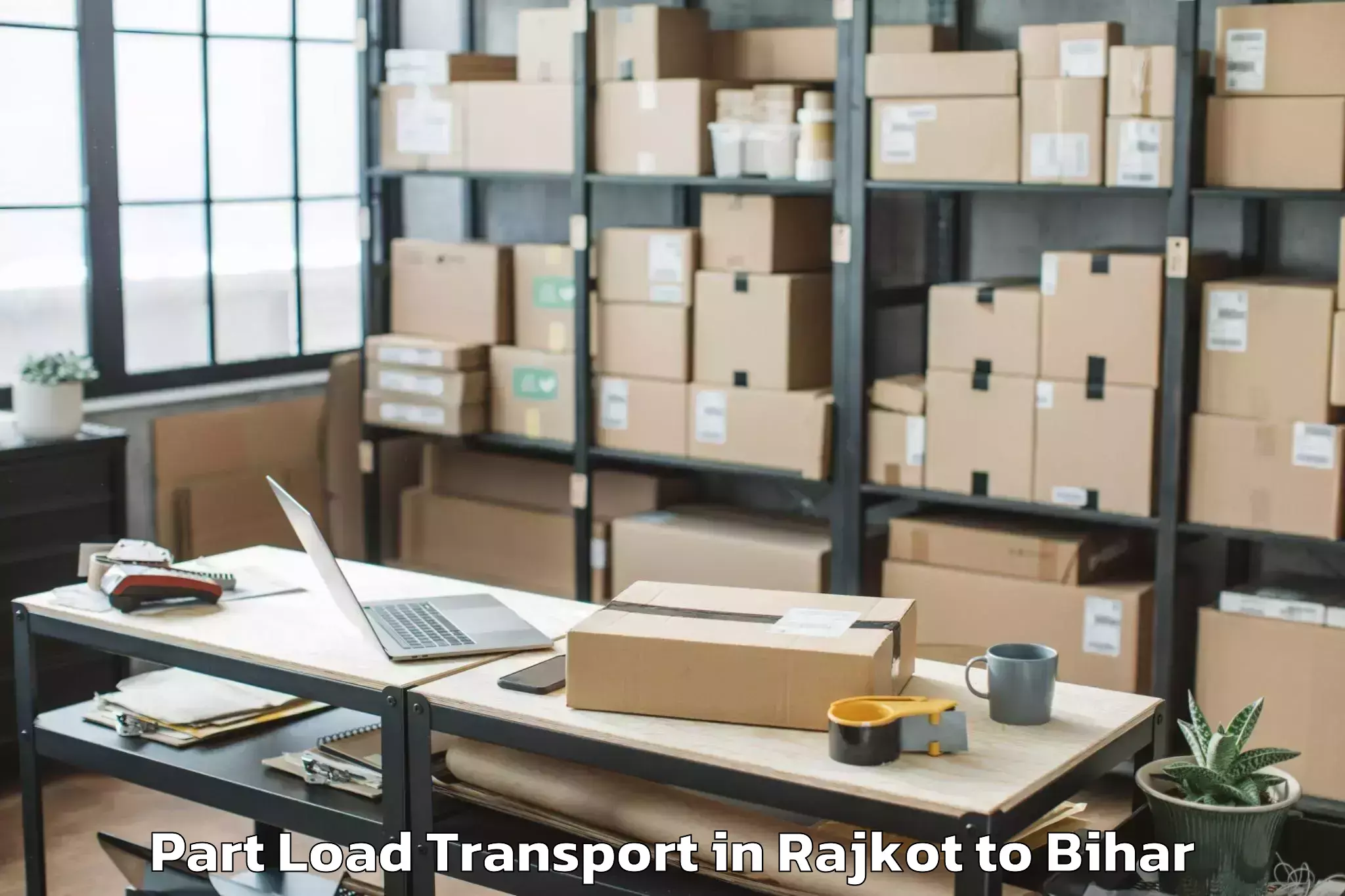 Professional Rajkot to Itarhi Part Load Transport